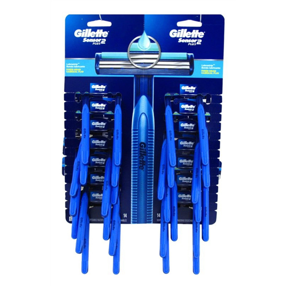 Gillette Mens Sensor Plus 2 Disposable Razors Smooth Shave and Precision 1Ea